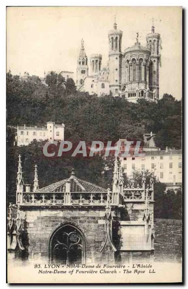 Lyon - Nossa Senhora de Fourvière - A Abside - Frente