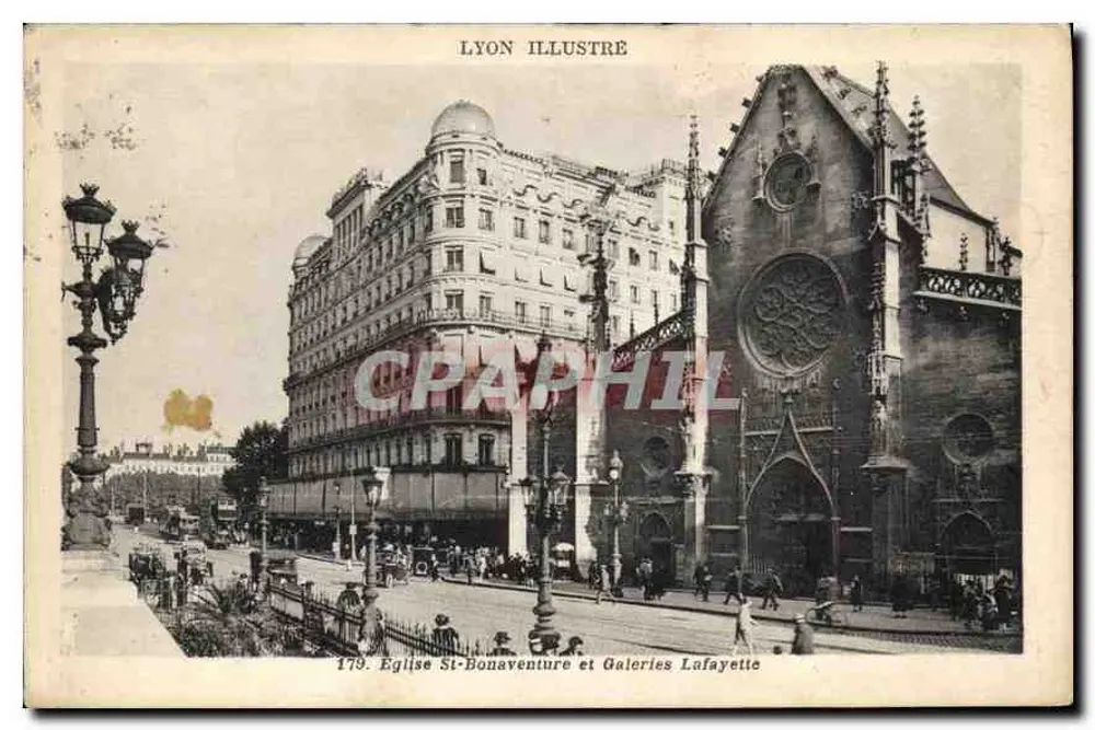 Kirche Saint-Bonaventure und Galeries Lafayette — Lyon Illustre, n°179 - Vorderseite