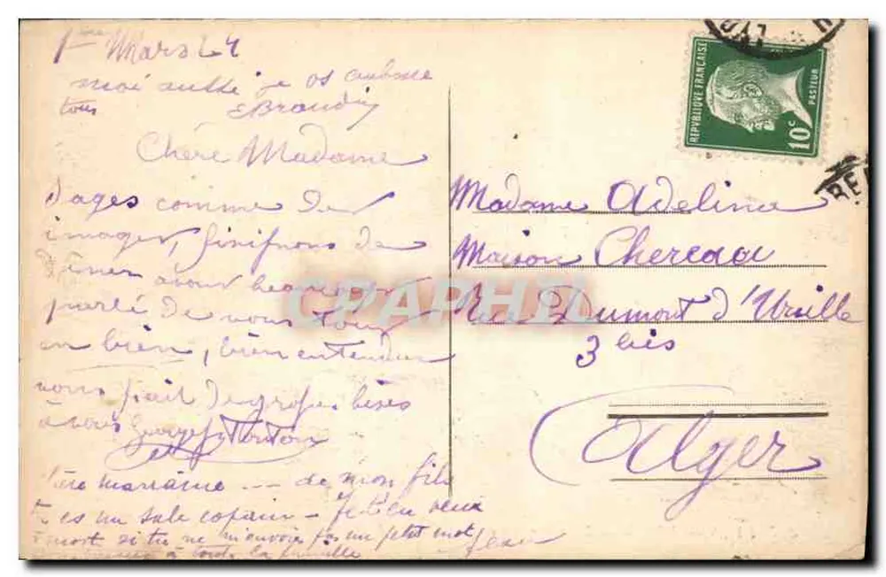 LYON — Pont de la Boucle e Coteau St-Clair — E.R. n°327 - Verso
