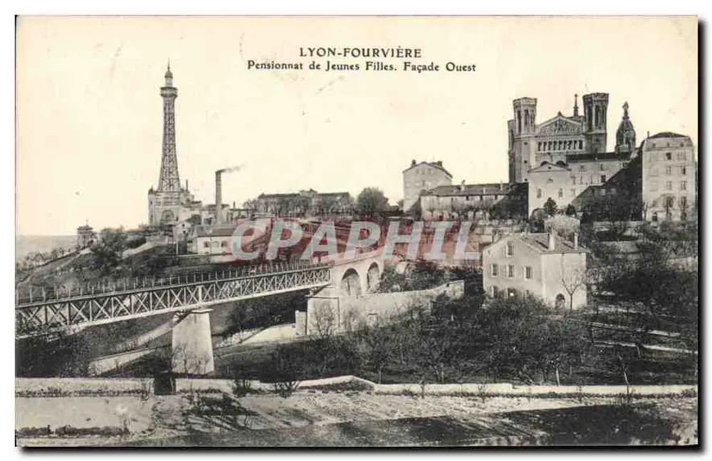 LYON-FOURVIÈRE — Mädcheninternat. Westfassade — Verlag nicht sichtbar - Vorderseite