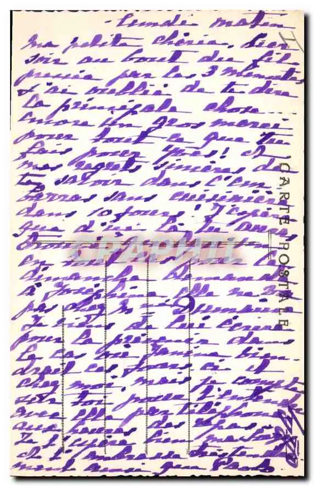 LYON — Ponte e Praça Morand — L.A. — A Carte Postal Artística - Verso