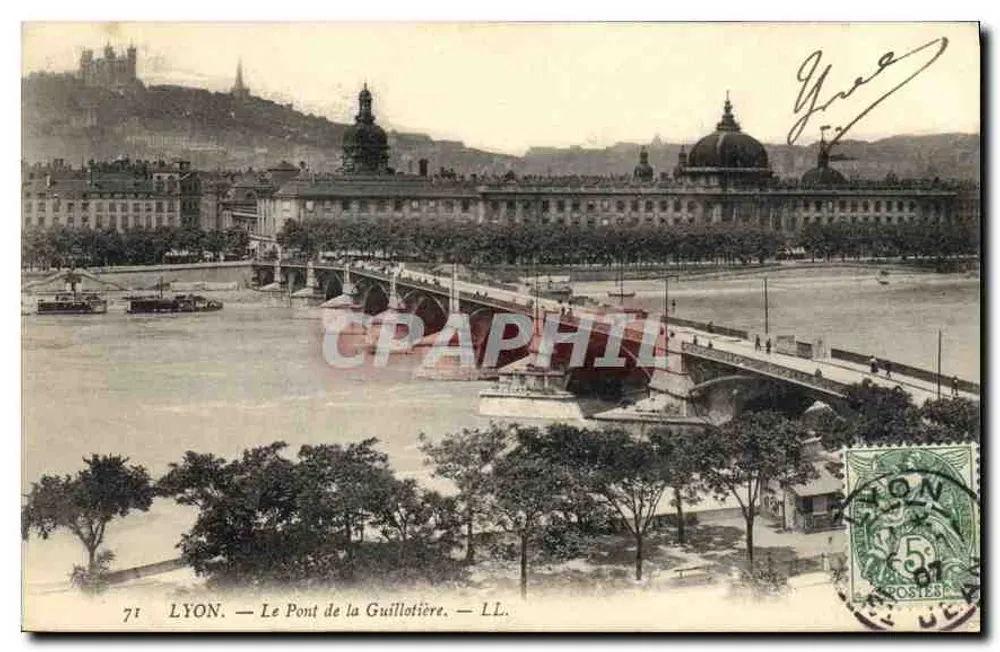 LYON. — O Ponte da Guillotière. — LL. - Frente