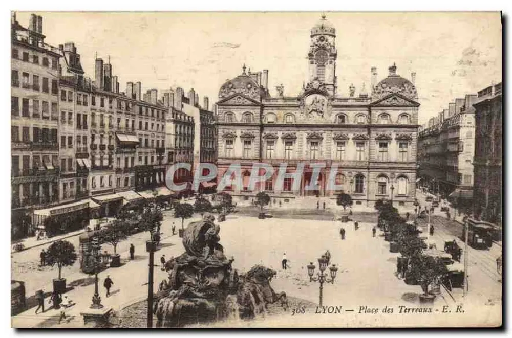 LYON — Place des Terreaux — E. R. n° 308 - Voorkant