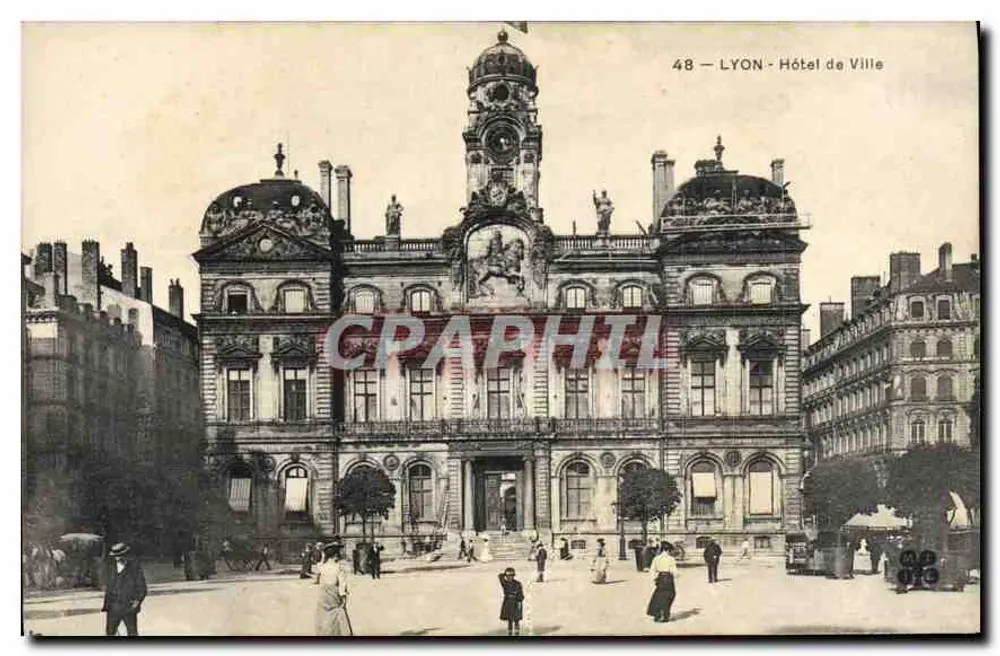 LYON — Hotel de Ville — editor não visível, n° de série 48 - Frente