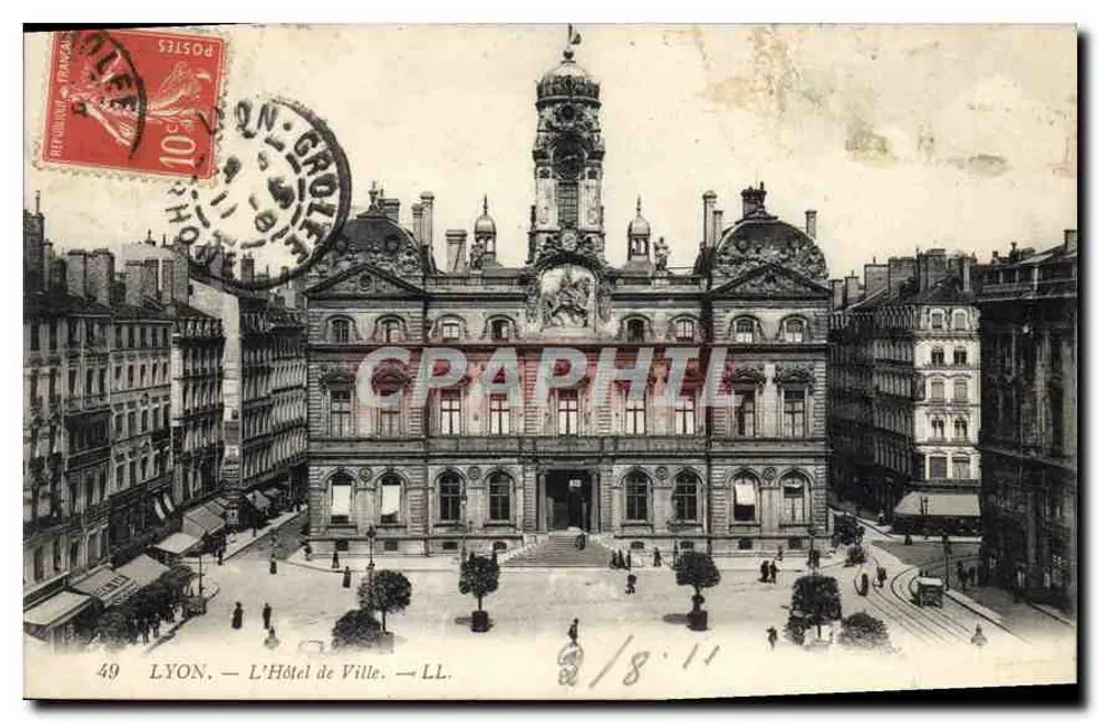 Lyon — O Hotel de Ville — LL. - Frente