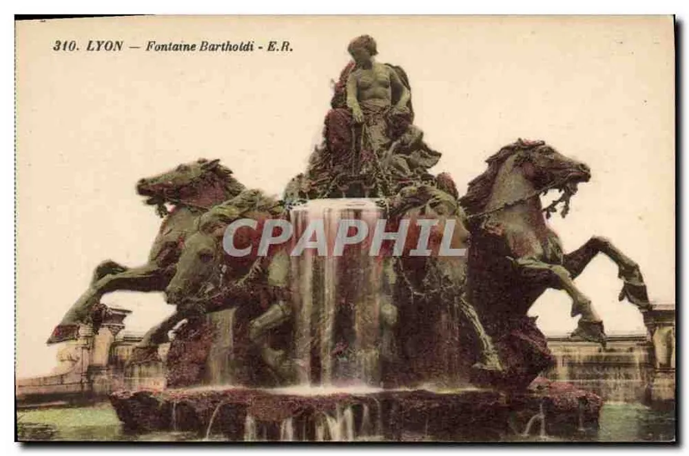 LYON — Fontaine Bartholdi — E.R. n°310 - Frente