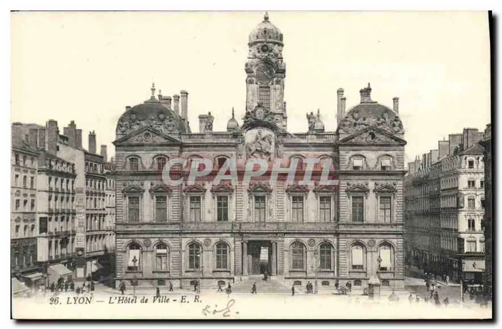 LYON — O Hotel de Ville — E. R. n°26 - Frente