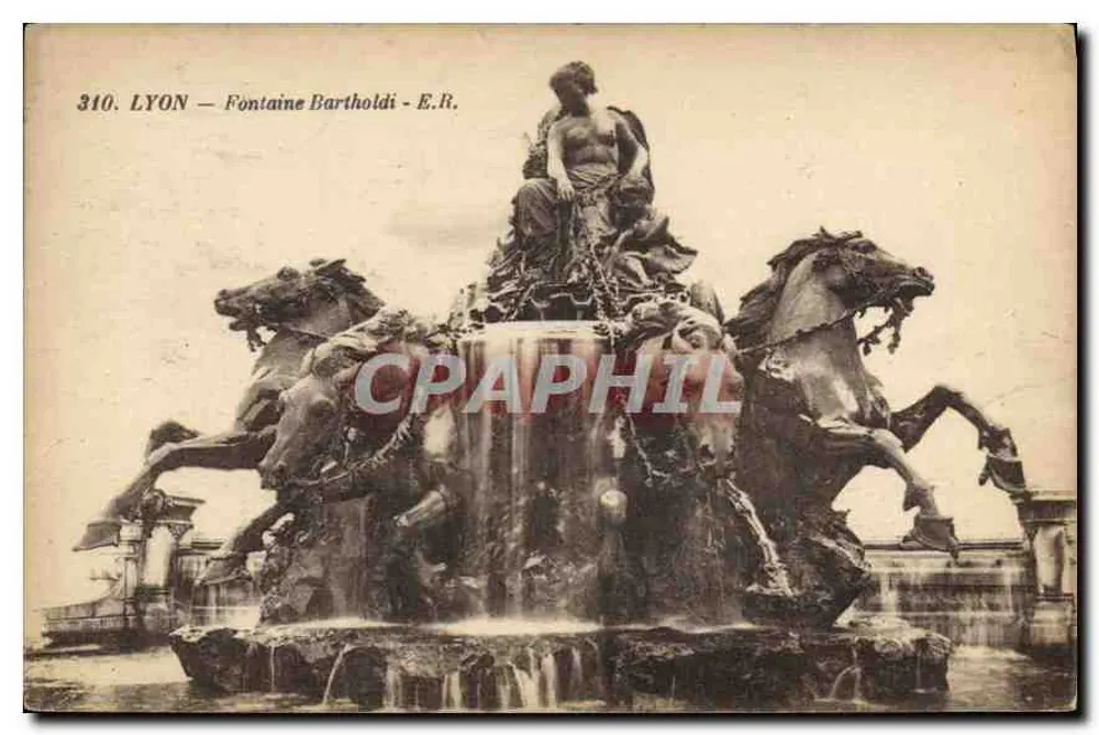LYON — Fontaine Bartholdi — E.R. n°310 - Frente