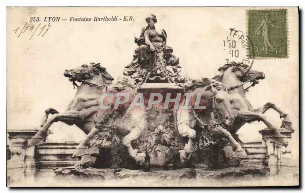 LYON — Fontaine Bartholdi — E.R. n°253 - Frente