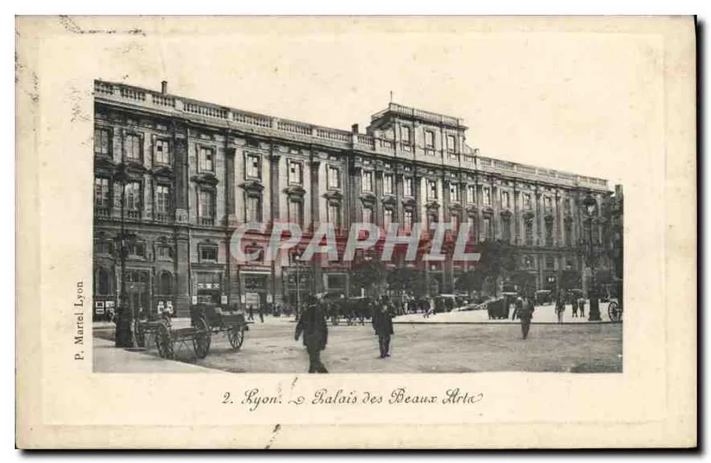 Lyon. Palácio dos Belos-Artes — P. Martel Lyon, n°2 - Frente