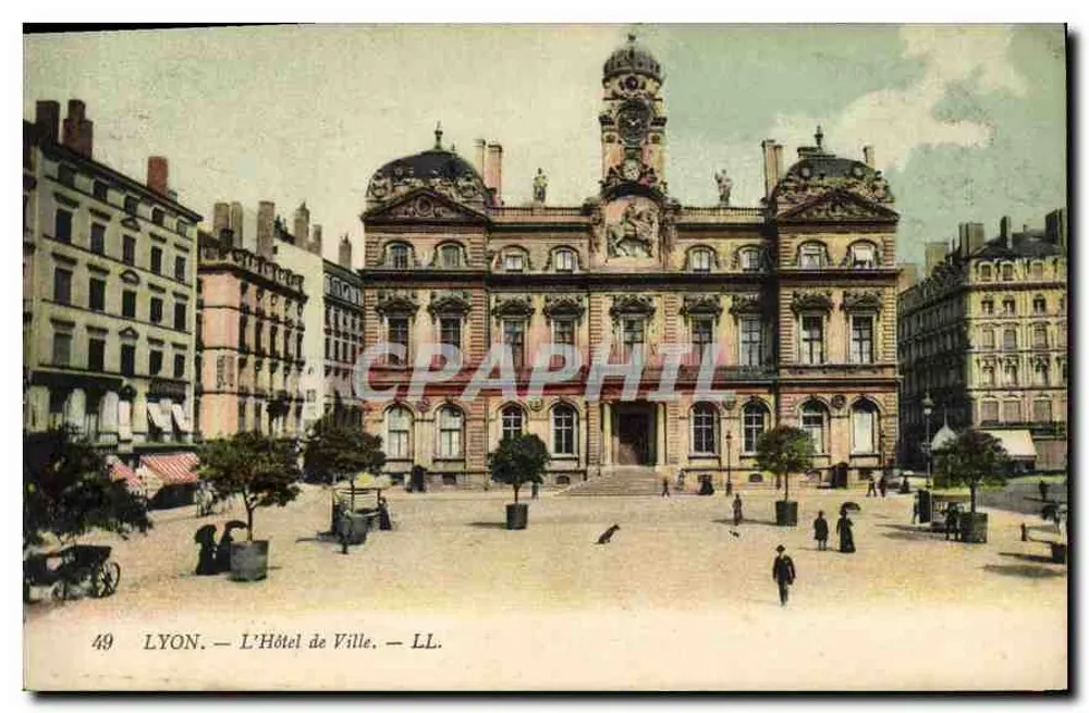 LYON — O Hotel de Ville — LL. — n°49 - Frente