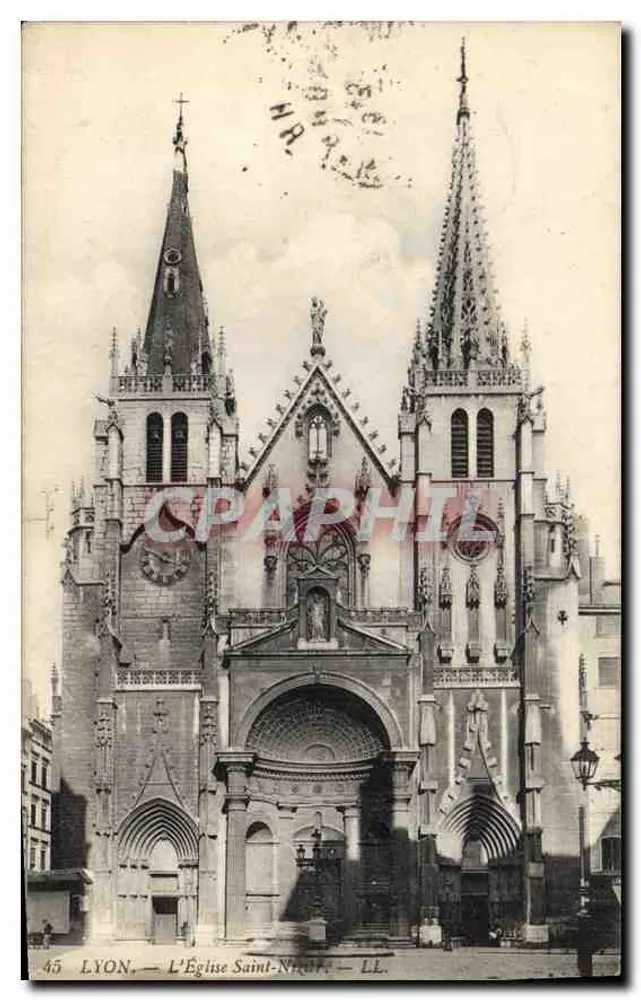 LYON — A Igreja de São Nizier — LL. n°45 - Frente