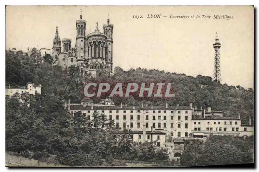 LYON — Fourvières und die Metalltürme — 1072 - Vorderseite