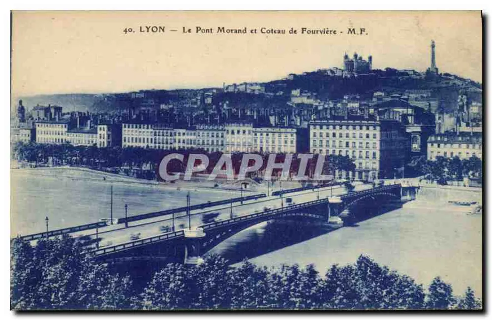LYON — Der Pont Morand und der Fourvière-Hügel — M.F. n°40 - Vorderseite