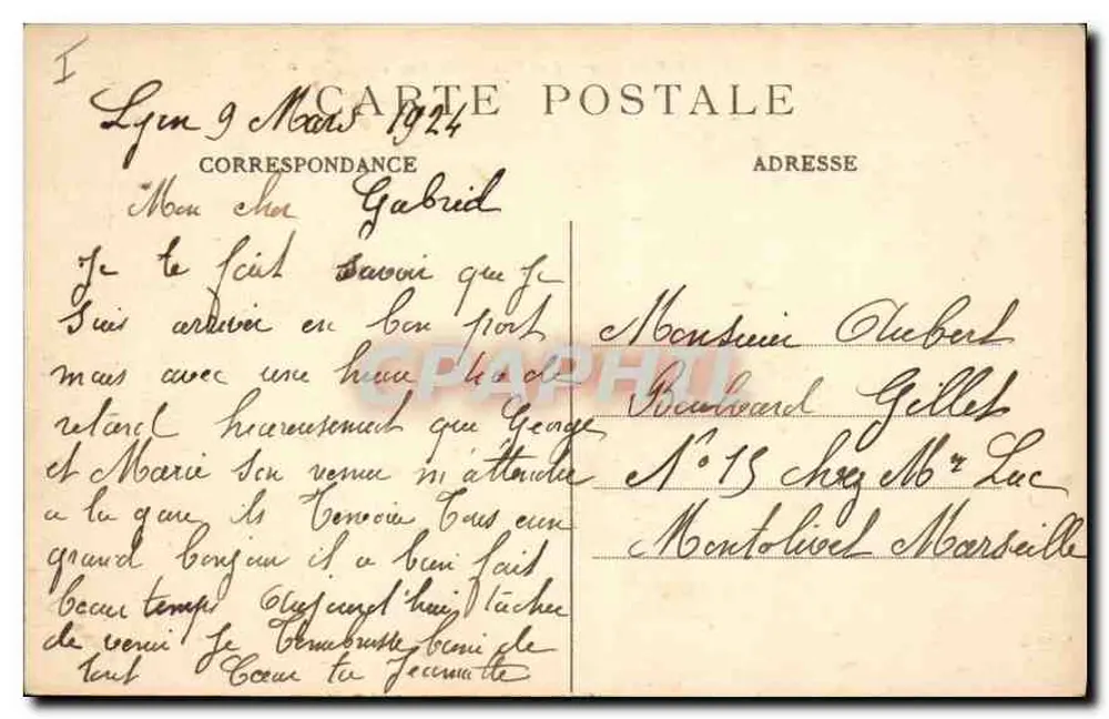 LYON — Der Pont Morand und der Fourvière-Hügel — M.F. n°40 - Rückseite