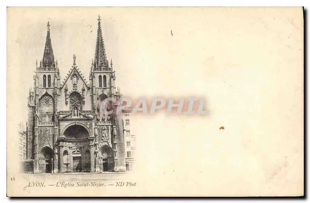 LYON — A Igreja de São Nizier — ND Phot - Frente