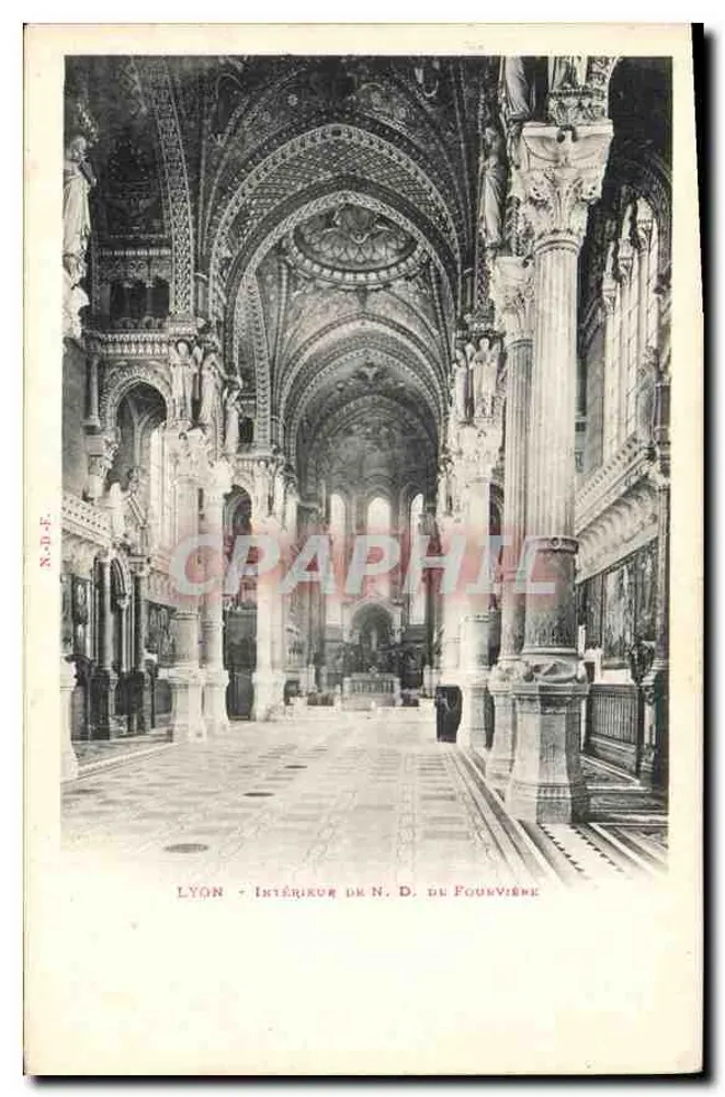 LYON - Interior da Nossa Senhora de Fourvière - Frente