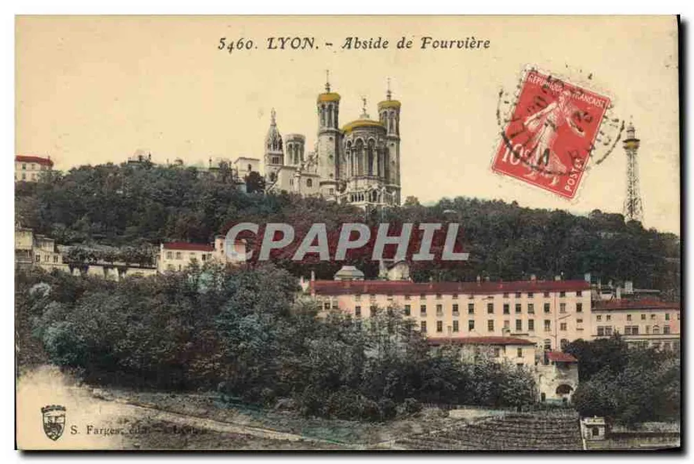 Lyon - Abside de Fourvière — S. Fargues, editor Lyon, n° 5460 - Frente