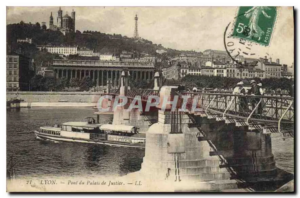 LYON — Ponte do Palácio de Justiça — LL - Frente