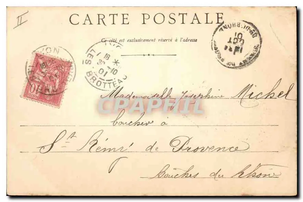 Palais de Justice et Côteau de Fourvière — Lyon — éditeur non identifié - Verso