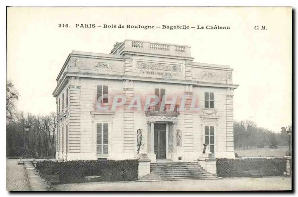 Paris - Bois de Boulogne - Das Schloss — C.M. Nr. 316 - Vorderseite