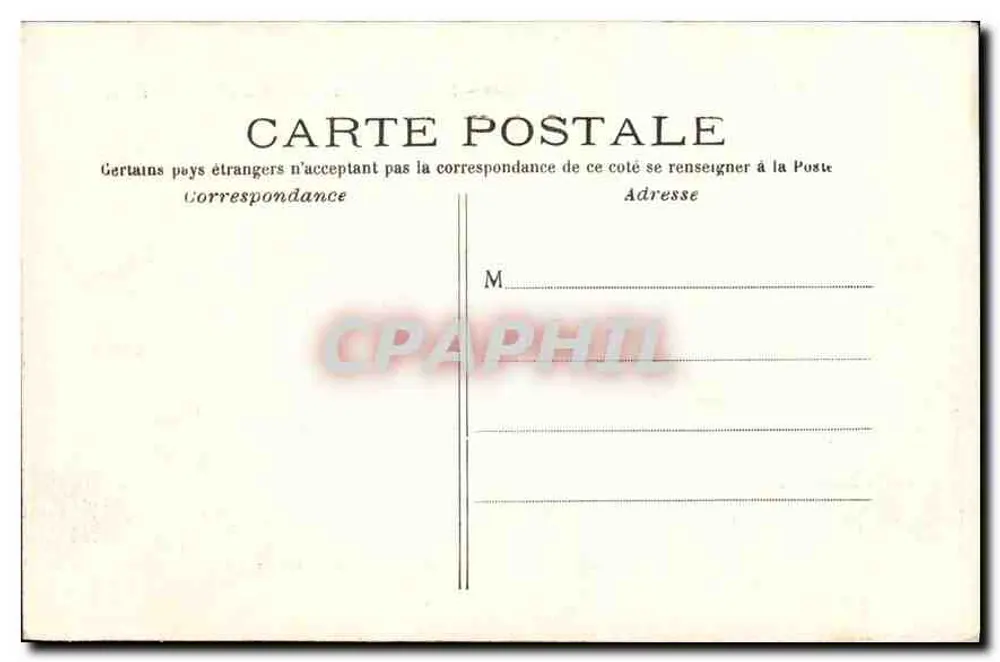 Paris - Bois de Boulogne - Das Schloss — C.M. Nr. 316 - Rückseite