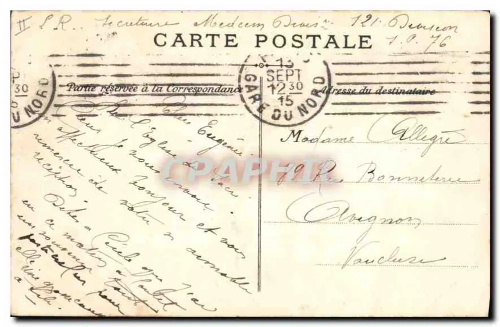 Parigi (XVIII) — Il Sacro Cuore — LL. - Verso