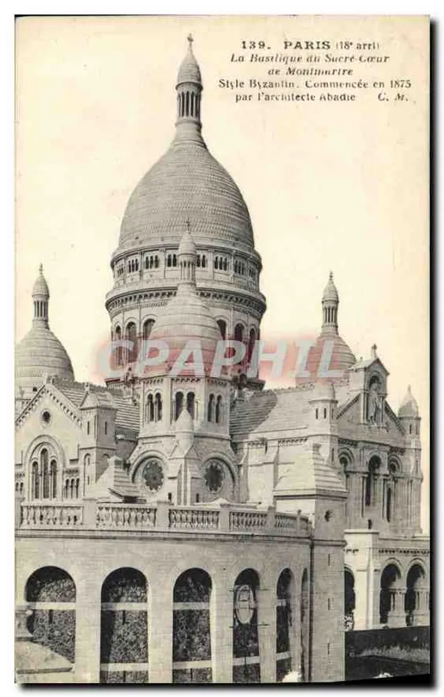 Die Basilika des Heiligen Herzens — Paris 18. Arrondissement — Verlag C.M., n° 139 - Vorderseite