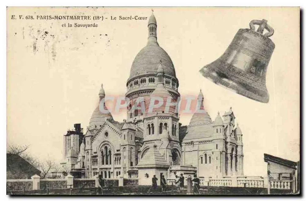 Paris-Montmartre — Das Heilige Herz und die Savoyarde — E.V. 678 - Vorderseite