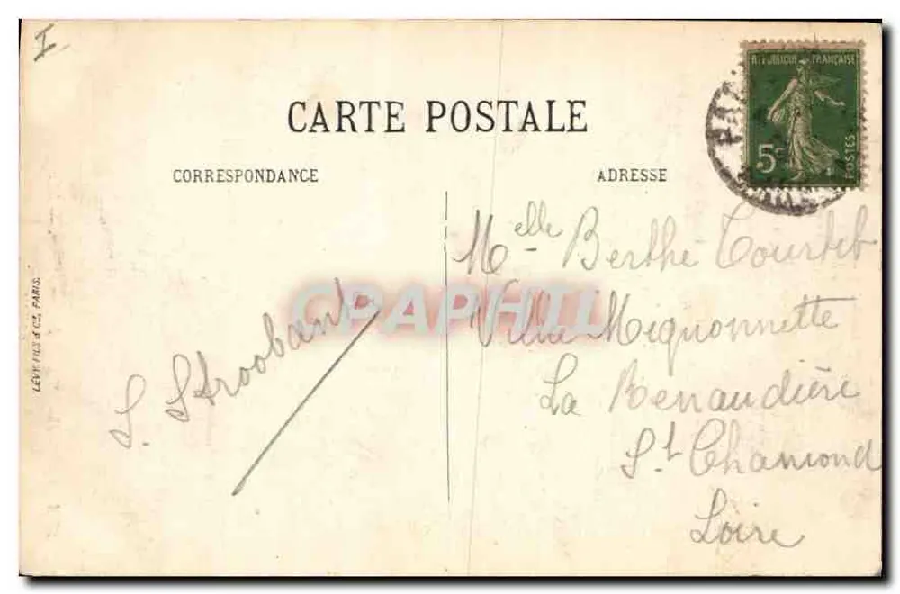 París (siglo XVIII) — El Sagrado Corazón — LL. — n° 1554 - Reverso