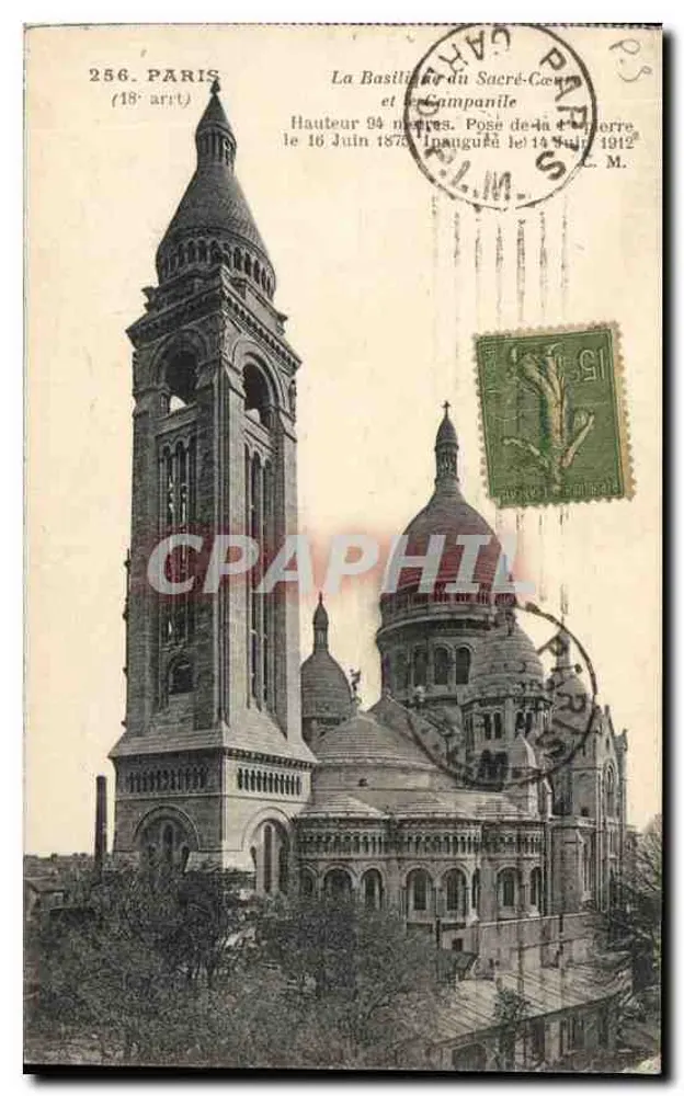 Die Basilika des Heiligen Herzens und ihre Glockentürme — Paris (18. Arrondissement) — Nr. 256 - Vorderseite