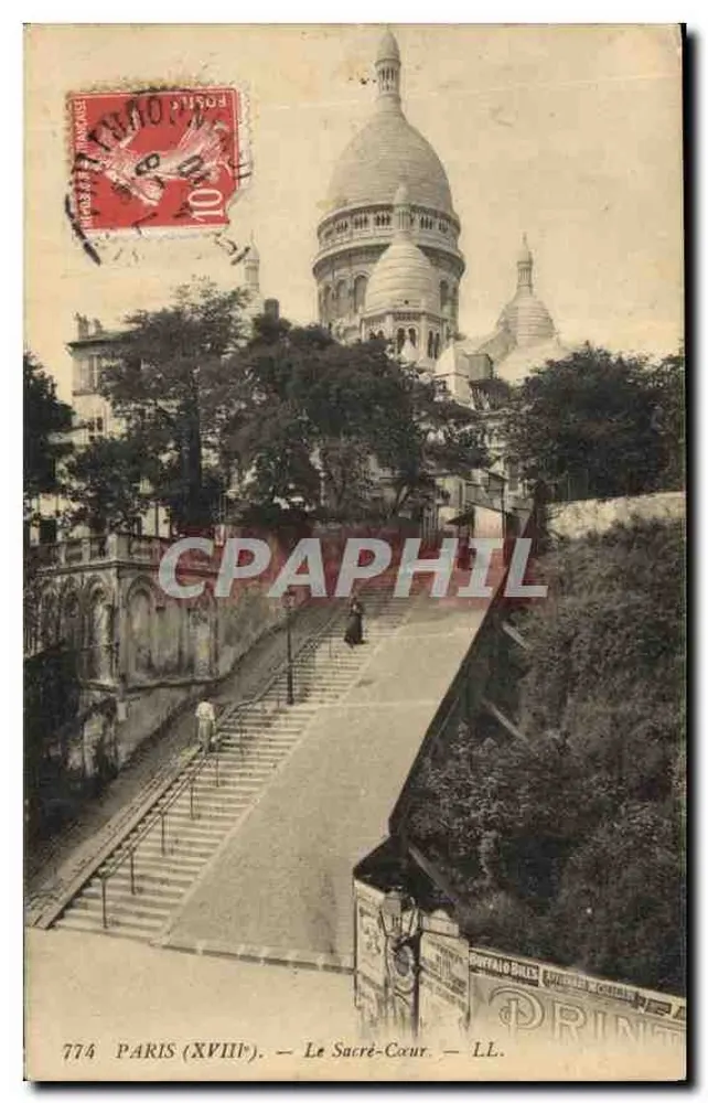 Paris (XVIIIe) — A Sacré-Cœur — LL. — 774 - Frente