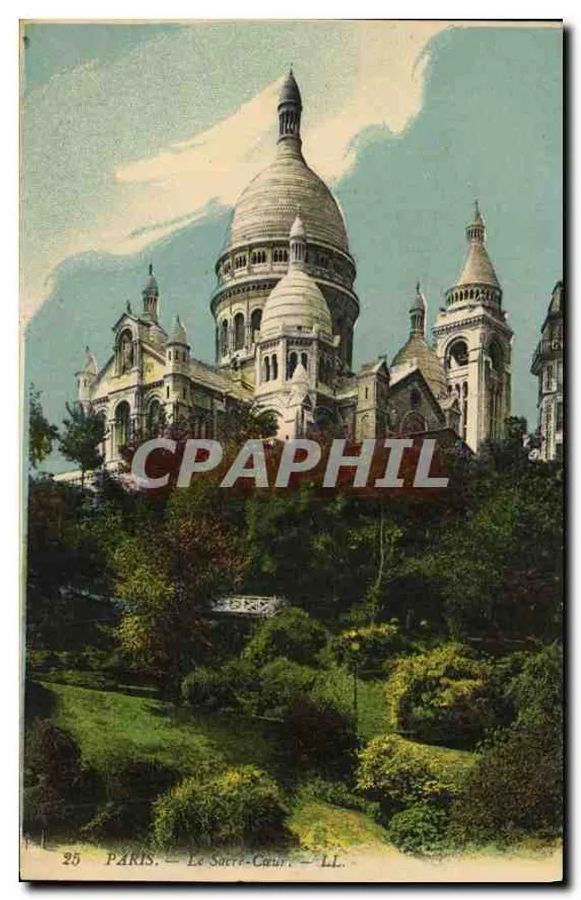 Paris — O Sacré-Cœur — LL. — Editor Lévy Fils & Cie, Paris - Frente
