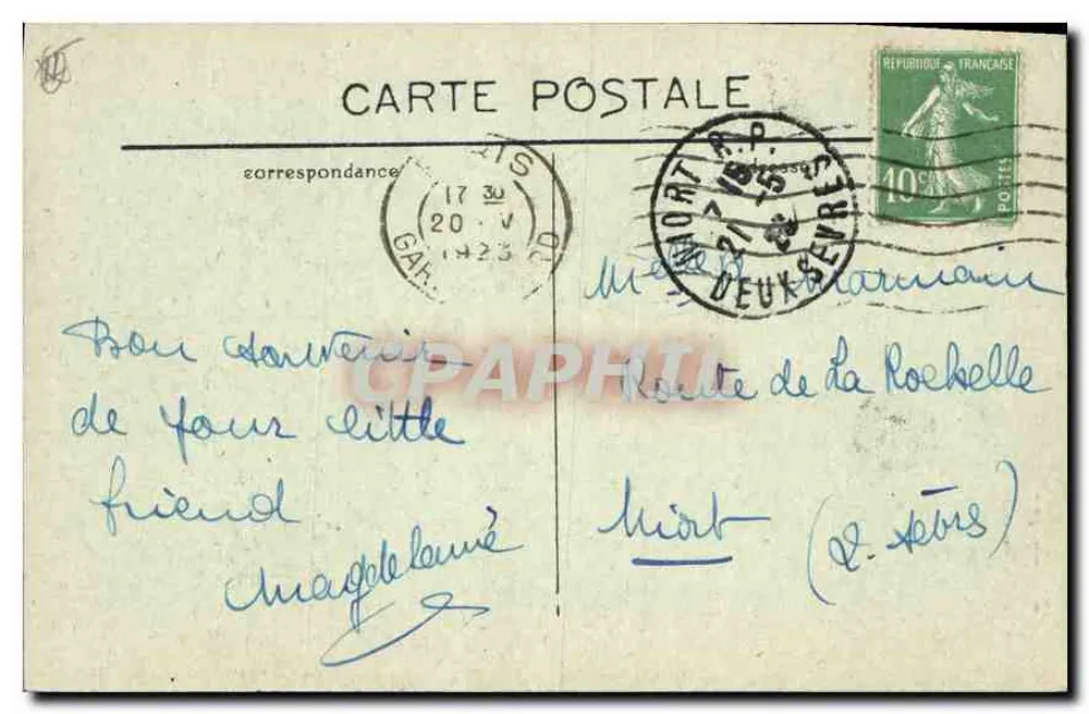 Paris — Der Sacré-Cœur und die Montmartre-Bergbahn — C. M. - Rückseite