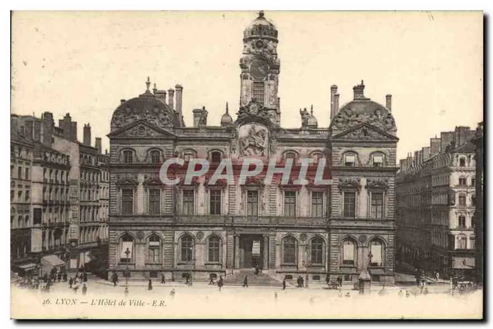 LYON — O Hotel de Ville — E.R. n°26 - Frente