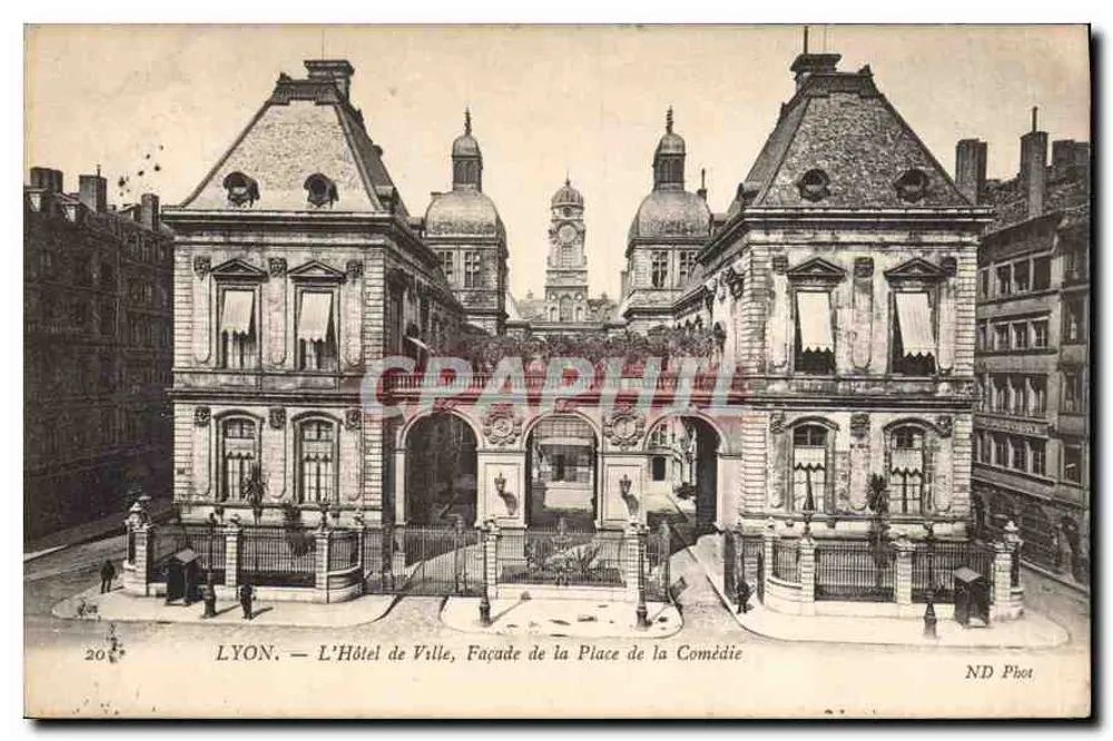 LYON — Das Rathaus, Fassade der Place de la Comédie — ND Phot - Vorderseite