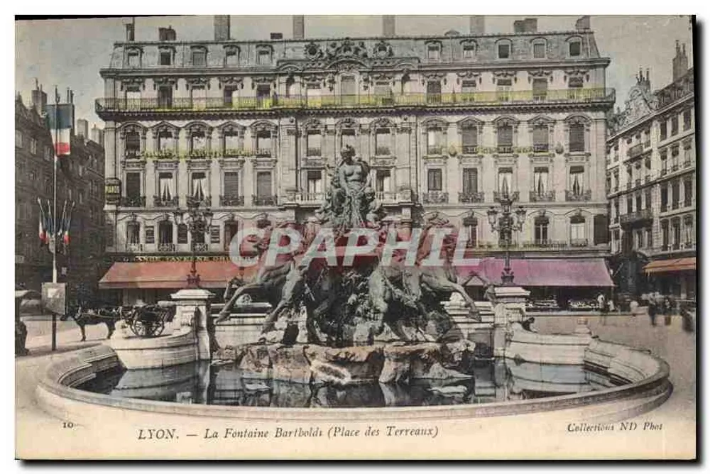 LYON. — Fontäne Bartoldi (Place des Terreaux) — Collections ND Phot - Vorderseite