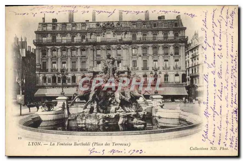 LYON — La Fontaine Bartholdi (Place des Terreaux) — Collections ND. Foto n°10 - Vorderseite