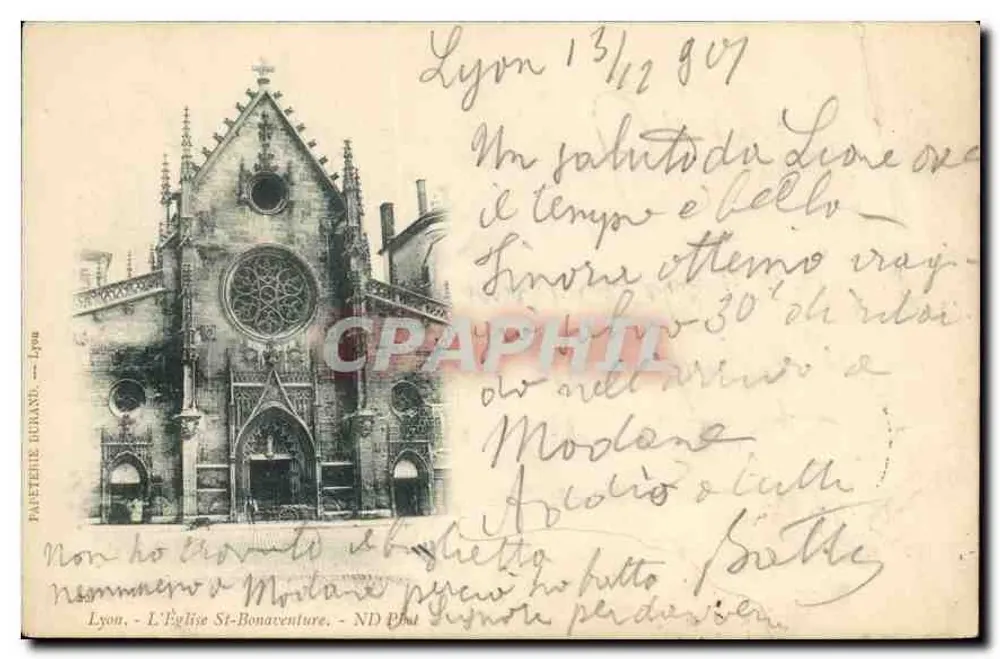 Lyon - A Igreja de São Bonaventura — Parétrie Durand, Lyon - Frente