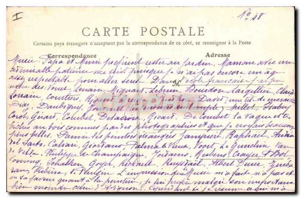 Lyon — Binnenkant van de Kerk van Sint-Georges — B. F., Parijs, n° 47 - Achterkant