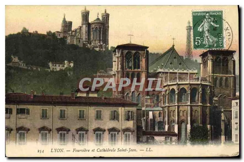 LYON. — Fourvière e Catedral de São João. — LL. - Frente