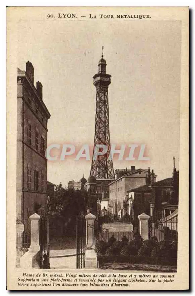 LYON — A TORRE METÁLICA — X. Goutagny, editora 36, rue Victor-Hugo, Lyon - Frente