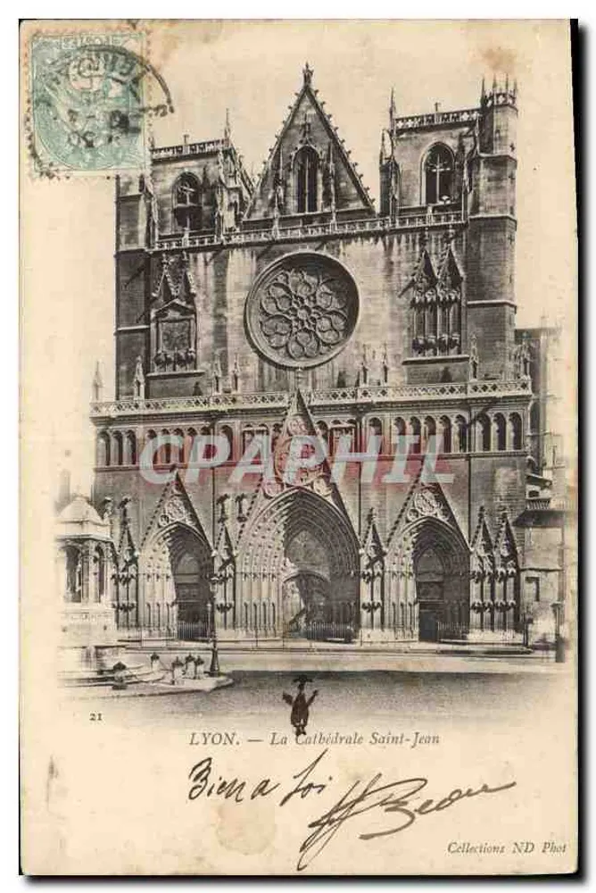 LYON — A Catedral São João — Coleções ND Phot - Frente