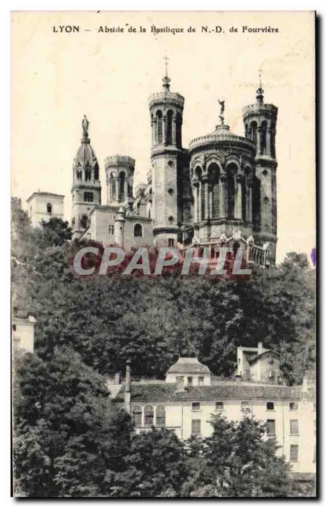 LYON — Abside da Basílica de N.-D. de Fourvière - Frente