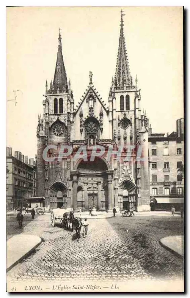 LYON — A Igreja de São Nizier — LL. n°45 - Frente