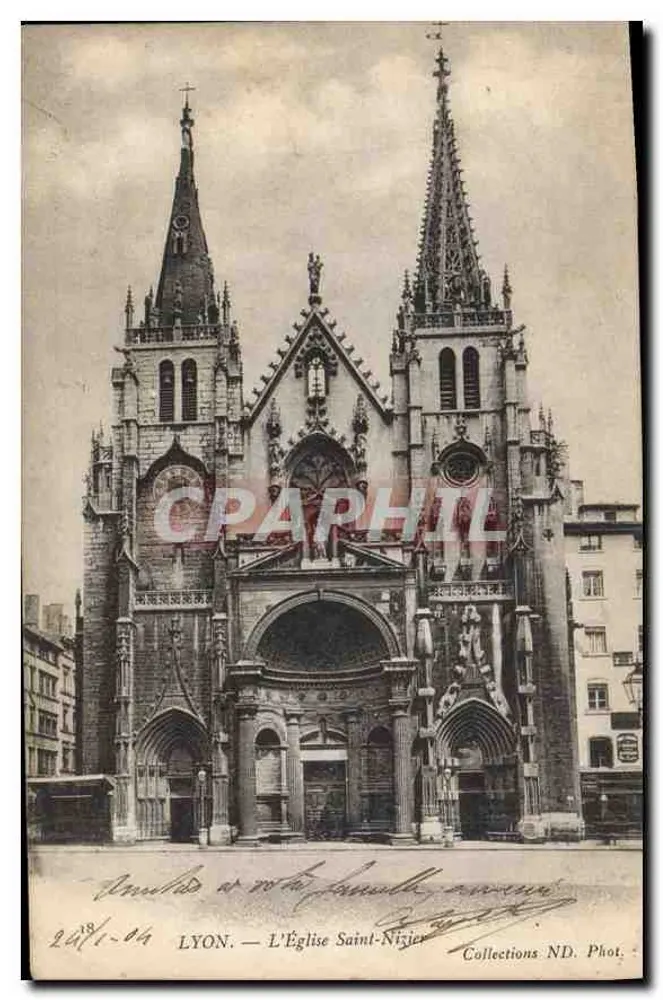 LYON — A Igreja de São Nizier — Collections ND. Fot. - Frente