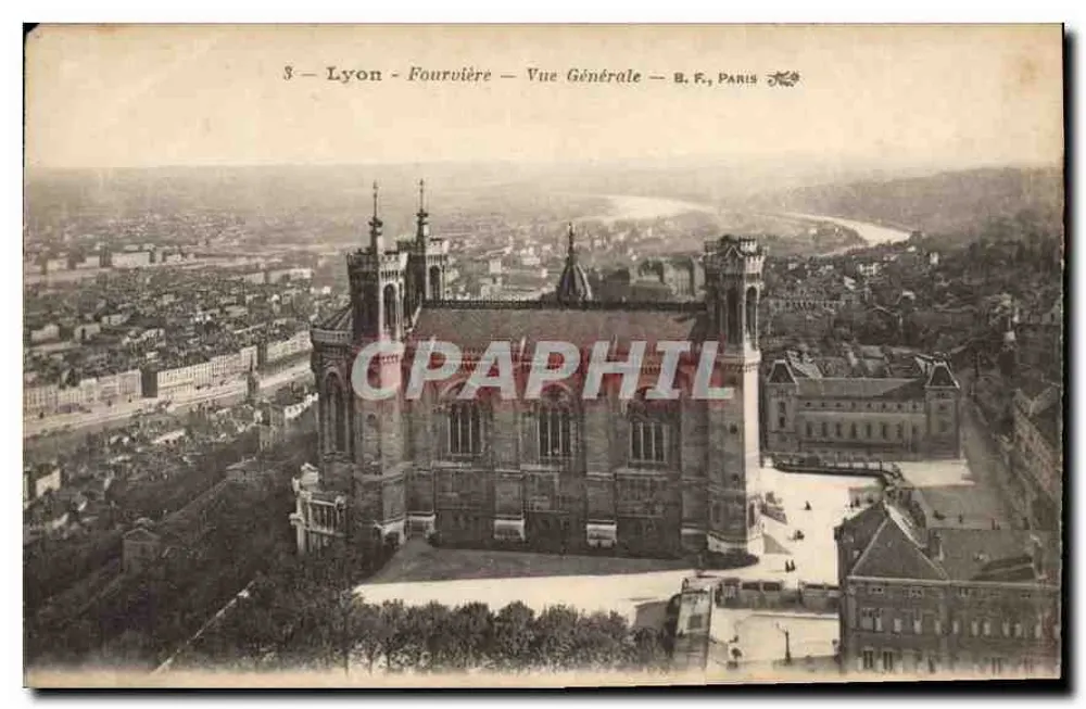 Lyon - Fourvière - Vista Geral — B.F., Paris - Frente