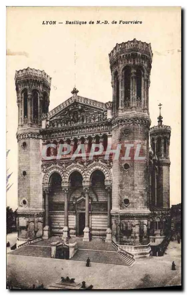 LYON — Basílica N.-D. de Fourvière - Frente