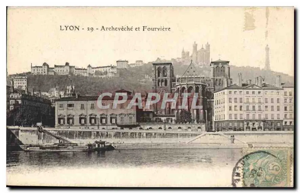 LYON - 29 - Arcebispo e Fourvière - Frente