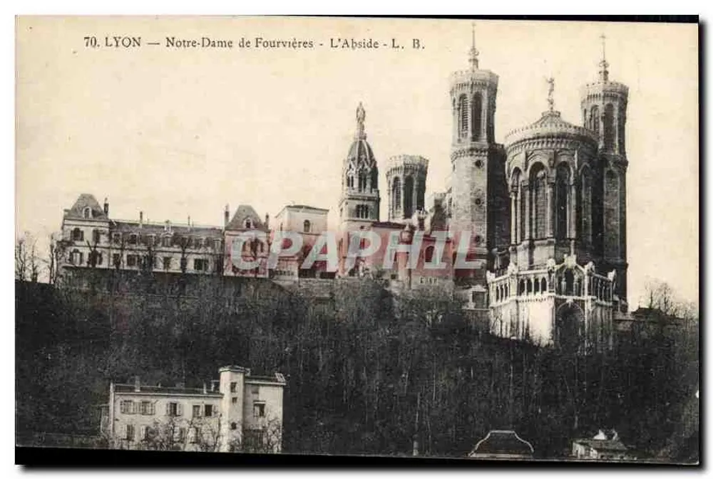 LYON — Nossa Senhora de Fourvières — A Abside — L. B. - Frente